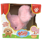 Cute Pink Walking and Barking Pet Toy for Kids Interactive Little Animal Gift for Children