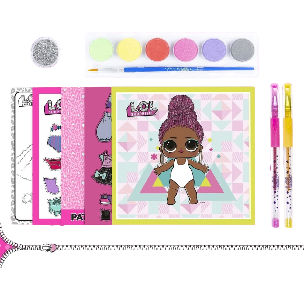 Lol Doll Fashion Art Pad Makeup & Fashion Design Kit Creative Girls Activity Gift Set