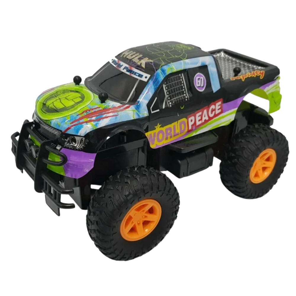 Kids Hulk Monster Truck Remote Control Toy High Speed Big Wheel Car with Lights