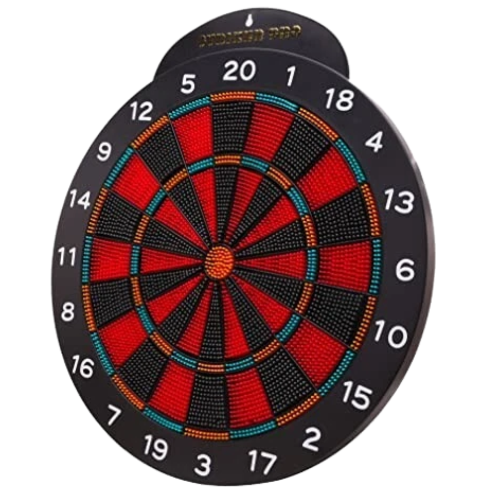Toyland 40cm 16" Striker Pro Dartboard PDC Style Game with 6 Rubber Tipped Darts Kids 6+