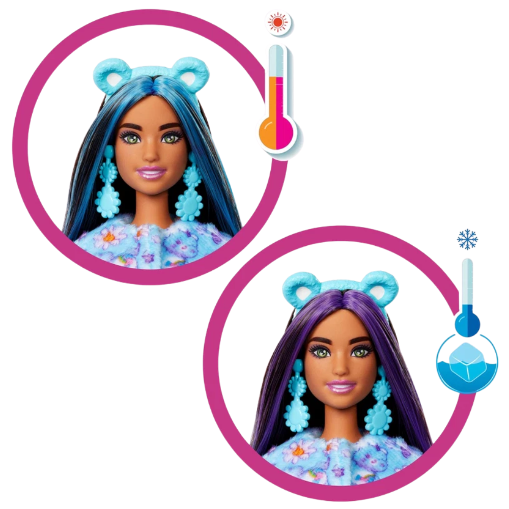 Barbie Cutie Reveal Care Bears Dream Bright Bear Series 2 Doll with 10 Surprises Kids Toy