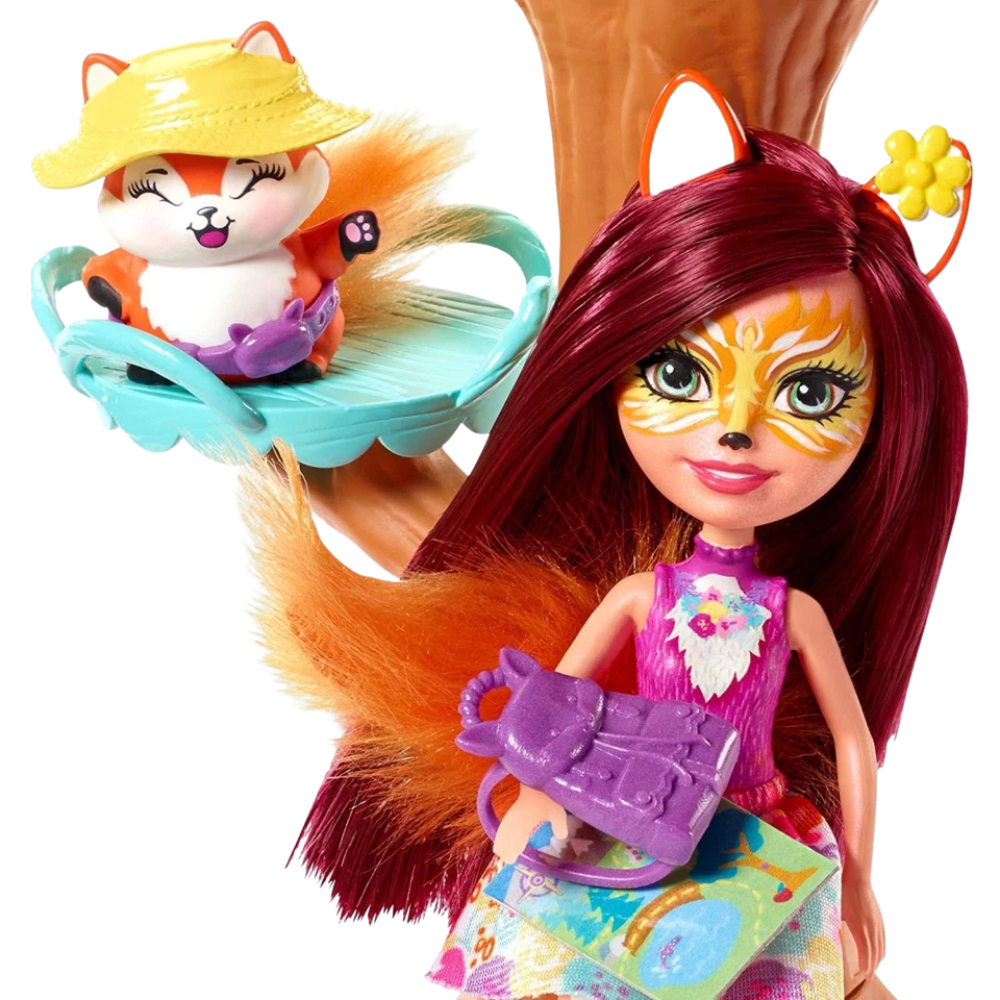 Enchantimals Frh45 Felicity Fox Playground Adventures Playset Doll Flick Tree Swing Toy