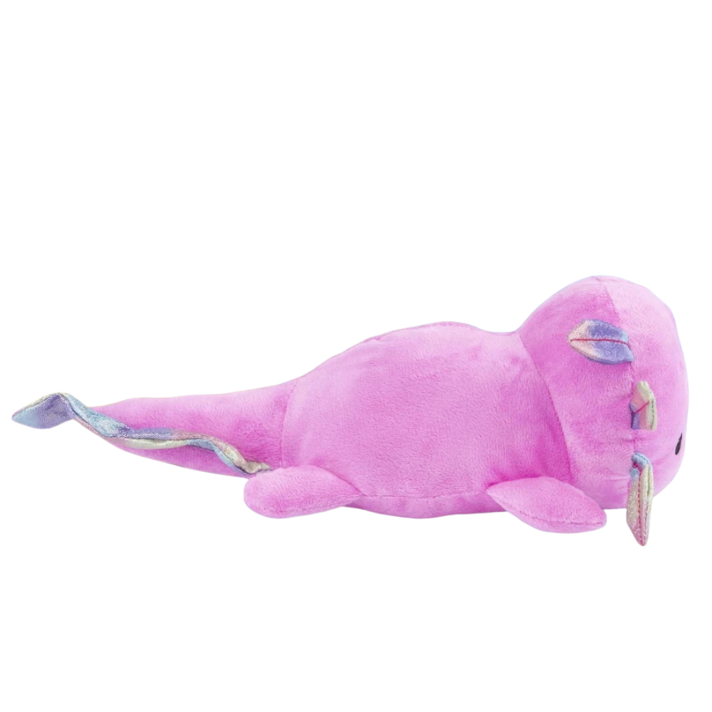 Abeec Axolotl Plush Toy 32cm Soft Pink Plushie with Rainbow Fins Cute Animal Gift