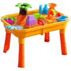25pc Sand and Water Table with Water Mill Kids Outdoor Garden Play Equipment Toy 3+ Yellow