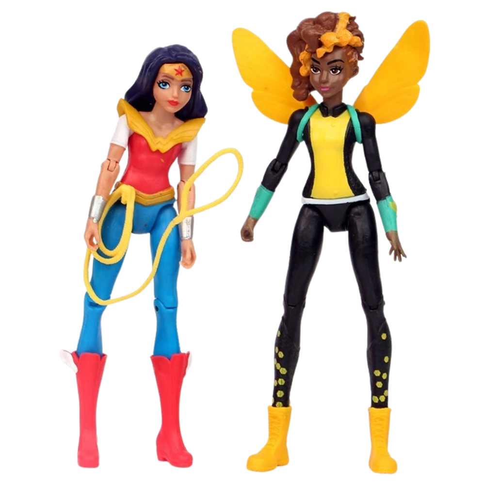 6pcs DC Comics Super Hero Girls Harley Quinn Batgirl Kid Action Figures Doll Toy