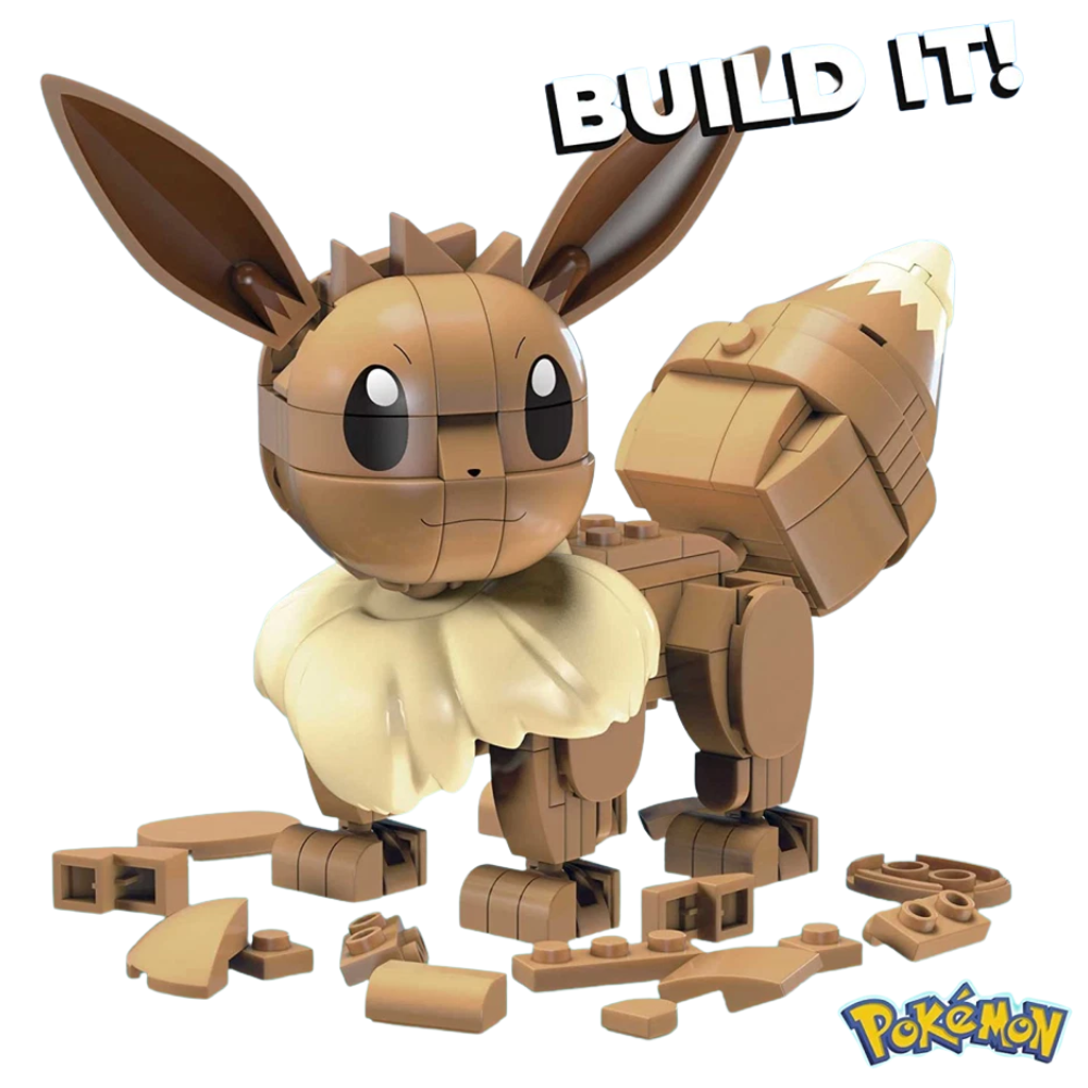 Mega Construx Pokemon Eevee Construction Set Building Toy for Kids Collectible Playset