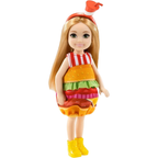Barbie Club Chelsea Doll Playset Hamburger Dress Dog New Kids Toy Pretend Play Set