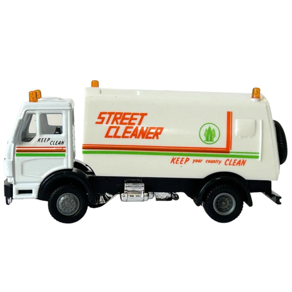 Welly Street Cleaner Lorry Truck Diecast Model Toy White Urban Vehicle 1:43–1:60 Scale