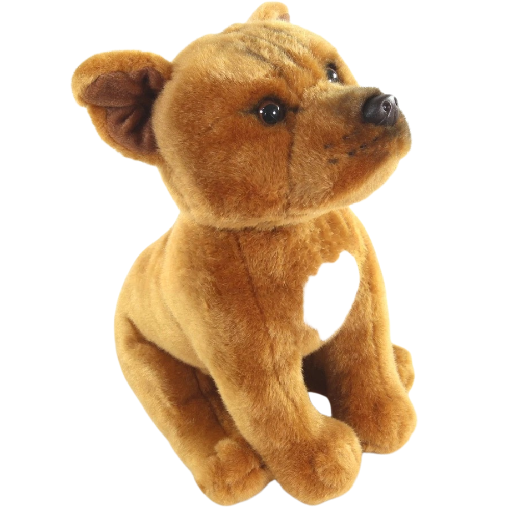 Staffordshire Bull Terrier Red 24cmh Plush Staffy Soft Toy by Faithful Friends Dog Gift