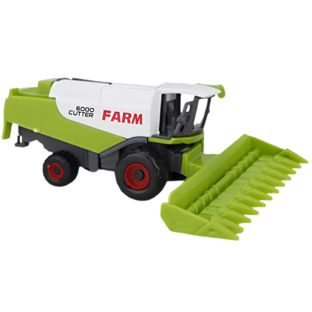 Toyland Set of 5 Green Die Cast Farm Machinery Toys 4.5cm Tractors Harvesters Playset