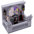 Wednesday Addams Balcony Scene Addams Family Custom Kit Made with Real Lego Bricks Display Set