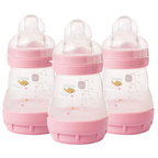 MAM Easy Start Anti-Colic Baby Bottles 160ml Pack of 3 Feeding Bottles