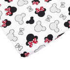 Mickey Mouse Red Fitted Cot Sheet 100% Cotton Baby Mattress Cover for Cot Bed Crib