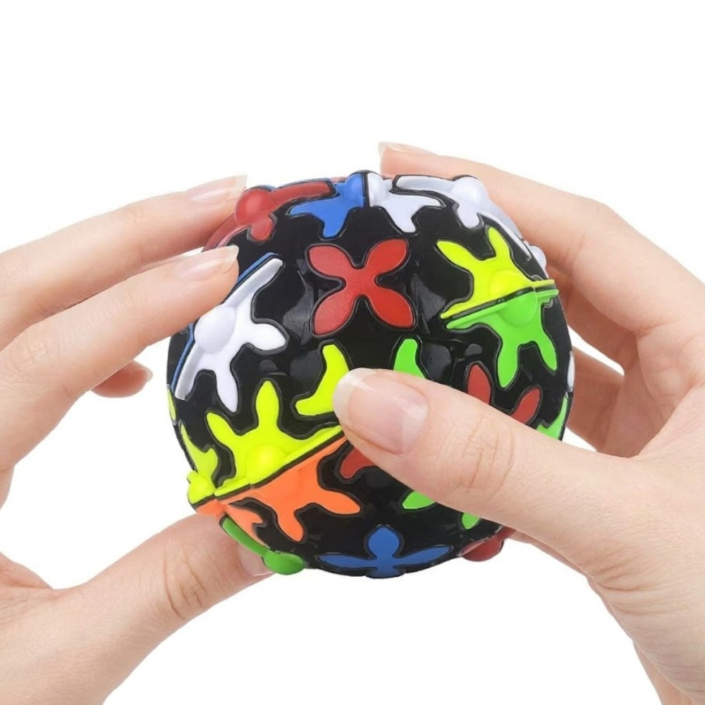 QiYi Gear Ball Cube 3D Puzzle, Spherical Gear Magic Speed Cube Toy for Kids & Adults