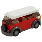 Lego Red Camper Van Vw Classic Style Holiday Camper Custom Kit Genuine Lego Parts Model