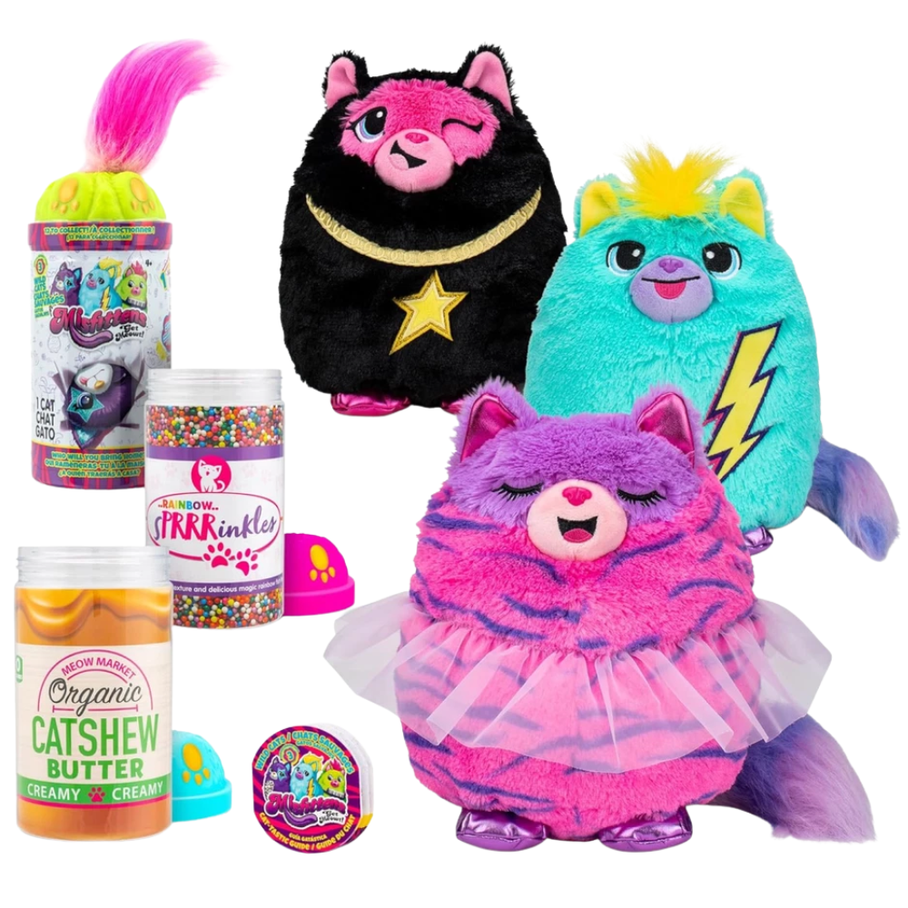 Misfittens Wild Cats Plush Series 3 Random Collectible Toy Soft Squishy Cat 4+