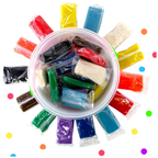 The Magic Toy Shop Dough Bucket Modelling Clay 1.5kg Kids Non Toxic 10 Colours Creative Fun