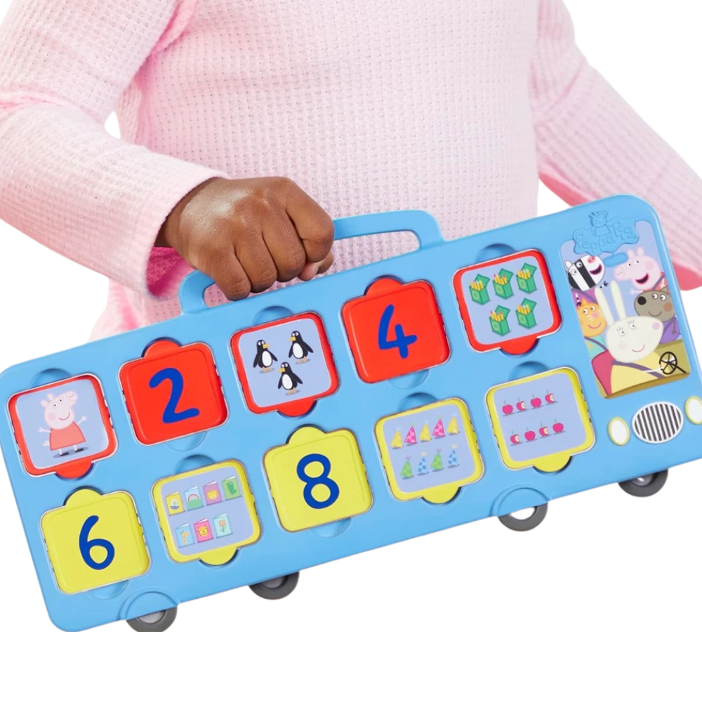 Peppa Pig Peppas 1-2-3 Bus Toddler Learning Toy Counting Numbers Interactive Playset 2+ Fun