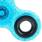 Turquoise Glitter Hand Spinner Fidget Toy Stress Relief Spinner Sensory Distraction Toy 1-3 Min