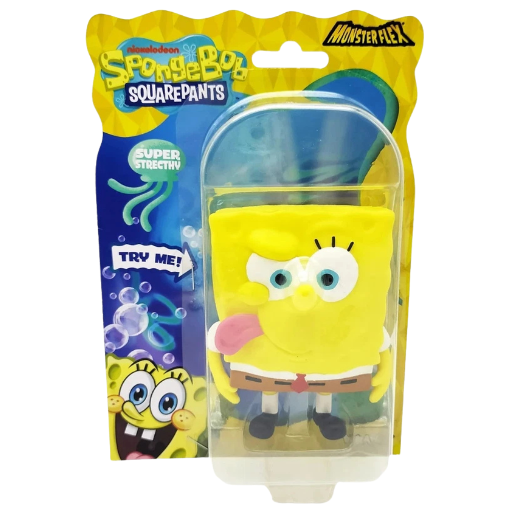 SpongeBob Monster Flex Super Stretchy Figure Choose Your Favourite Character Squishy & Flexible Fidget Toy for Kids