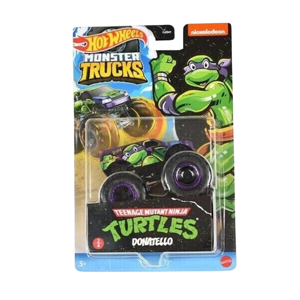Hot Wheels Teenage Mutant Ninja Turtles TMNT Die-Cast Monster Trucks 1:64 Scale Set 3+ New