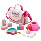 Bibi Doll Baby Doll Changing Bag 16 Piece Set Nappy Magic Bottle Potty Feeding Accessories