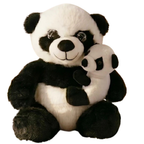 Small Plush Panda 9.5 Inch Soft Toy Mum & Baby Panda Cuddly Stuffed Teddy Kids Gift