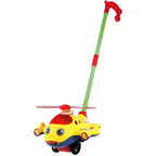 Pebble Hug Push Along Airplane Toy for Toddlers Baby Walking Toy with Long Removable Handle