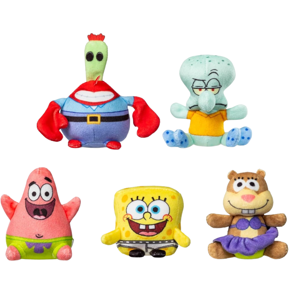 Nickelodeon Micro Teenies SpongeBob SquarePants Figure 5-Pack Collectible Mini Toys