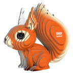 Eugy Squirrel 3d Craft Cardboard Model Kit Eco-Friendly Creative Puzzle & Collectible Toy for Kids Ages 6+