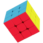 Roxenda 2 Piece Speed Cube Set 3x3 Magic Cube and Pyramid Pyraminx Puzzle for Kids