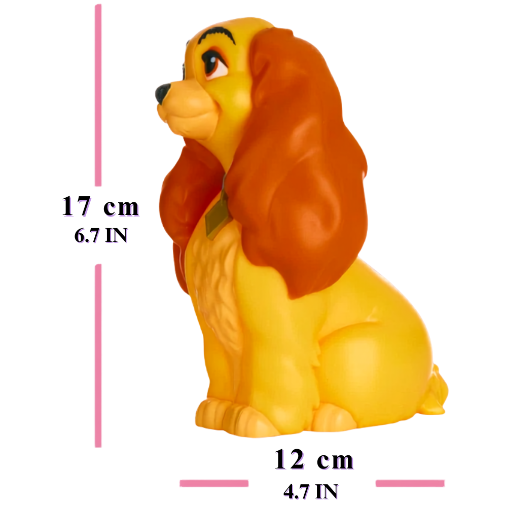 Disney Lady 3D Night Light Lamp 17cm Lady & The Tramp Character Desk Bedroom Nursery Paladone