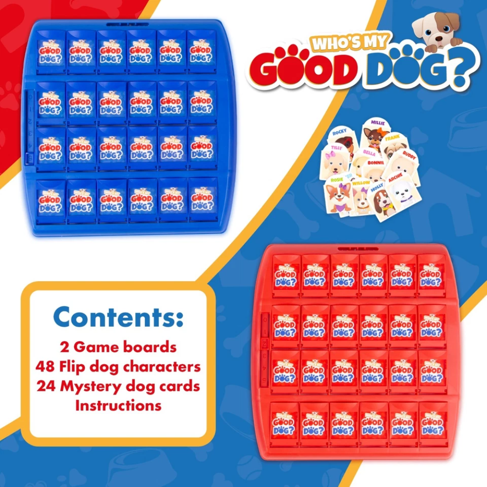 Kids Guess Who Dog Board Game 3+ Family Guessing Game by Abeec Fun Indoor Game Toy Set