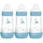 MAM Easy Start Anti-Colic Baby Bottles 260ml 3 Pack Newborn Feeding Bottles 2+ Months