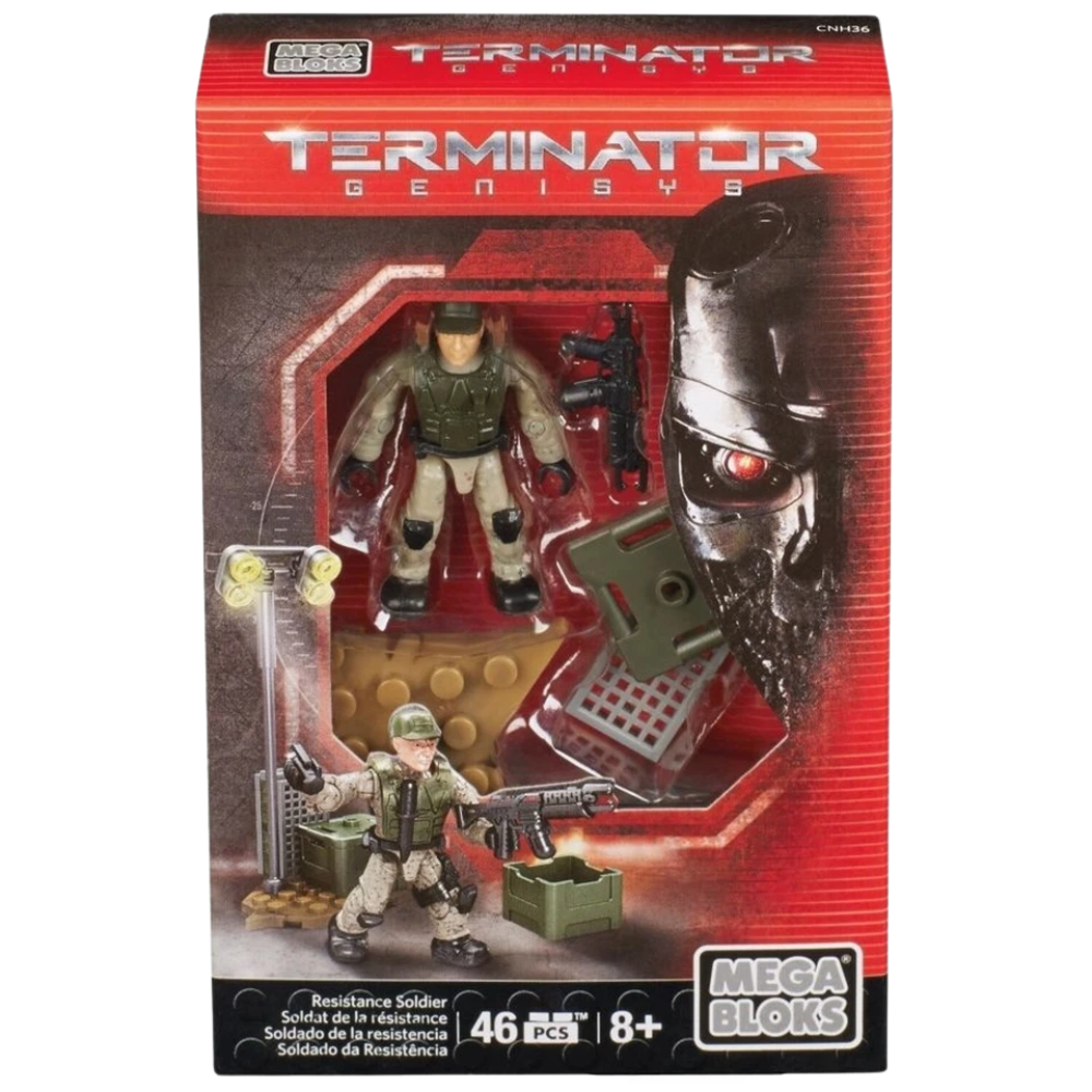 Mega Bloks Terminator Genisys T-1000 Resistance Soldier Building Set Micro Action Figures
