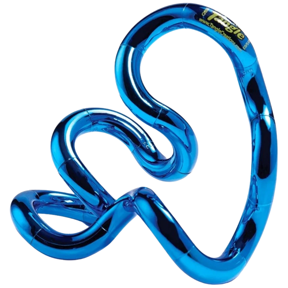 Tangle Jr Smooth Metallic Sensory Fidget Toy Tactile Stress Relief Autism Adhd Special Needs