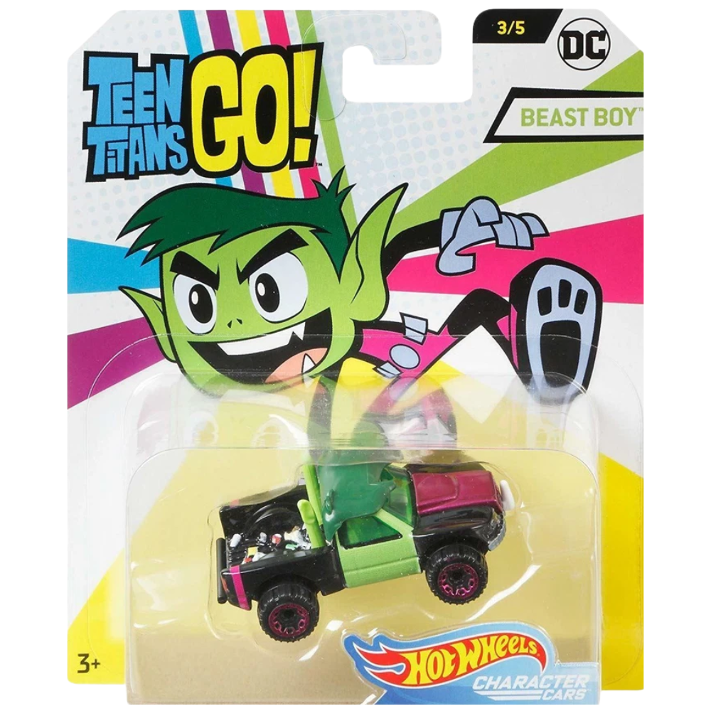 Hot Wheels Teen Titans Go! Dmh73 5 Pack Diecast Toy Cars 1:64 Scale Character Racing Set
