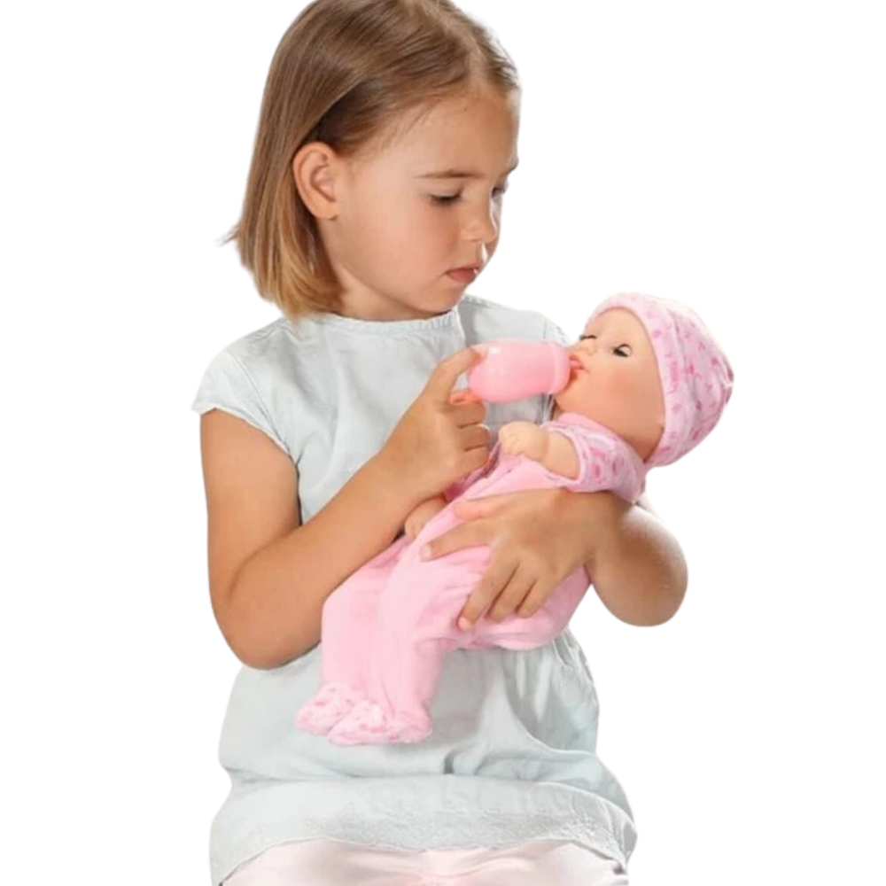 Baby Annabell Little Annabell Doll 36cm with Soft Body, Sleeping Eyes, Bottle, Hat and Romper