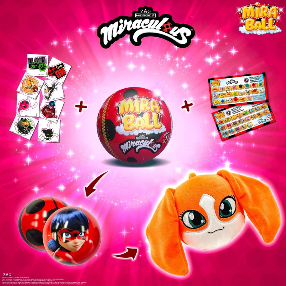Miraculous Ladybug Kwami Surprise Ball Plush Squishy Toy 3 Surprise Characters Collectible Mystery Kidstoy