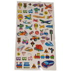 Vehicle Cars Plane Train Puffy 3D Stickers for Kids Crafts & Scrapbooks