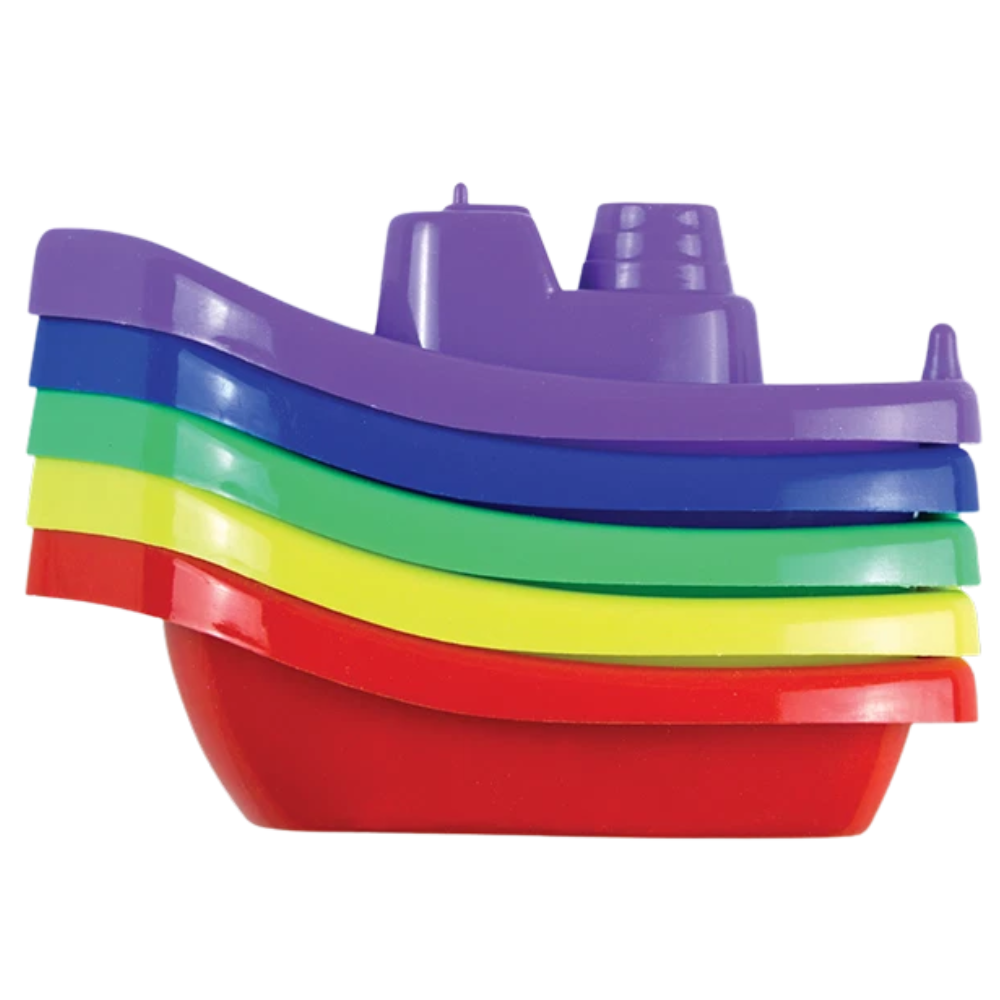 5x Baby Bath Time Floating Boats 9cm Water Activity Toys