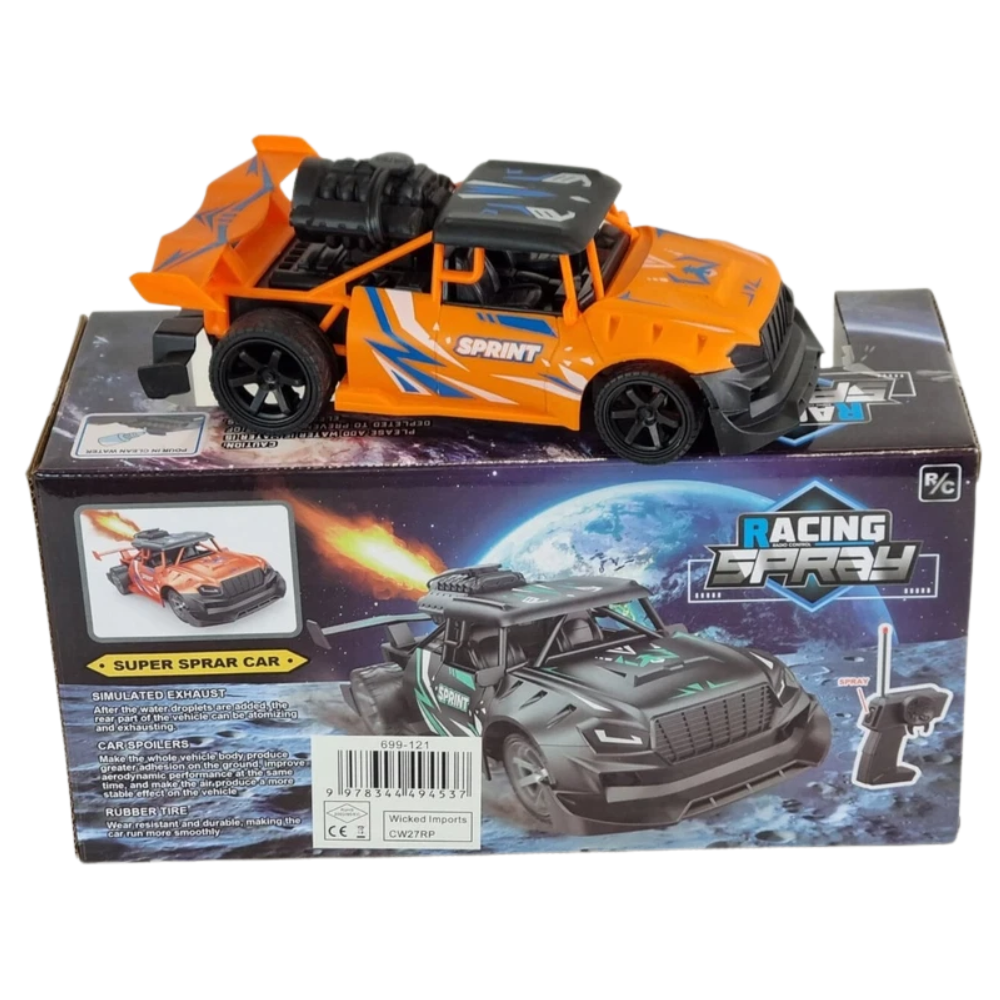 RC Spray Mist Car 1:18 Remote Control Drift Toy USB Rechargeable Kids