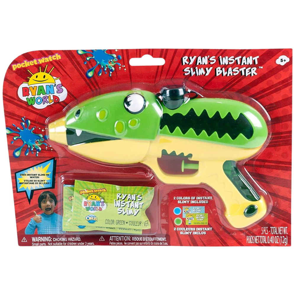 Ryan's World Slimy Blaster Toy Choose Your Favourite Color Kids Fun Slime Toy Set