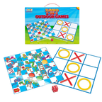 Jumbo 2-In-1 Garden Games Kids Giant Snakes & Ladders Noughts Crosses Family Game Fun Game
