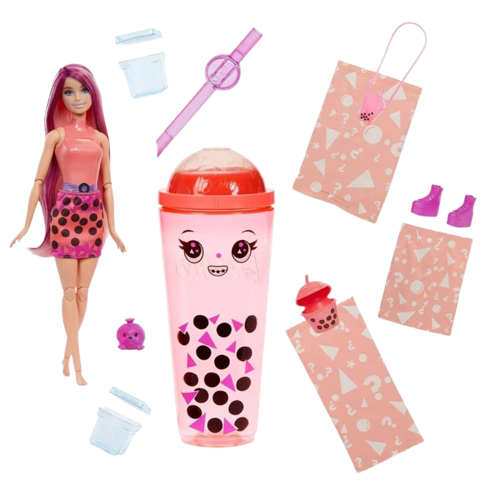 Mattel Barbie Pop Reveal Bubble Tea Series Doll Htj22 Surprise Unboxing Toy Gift for Kids
