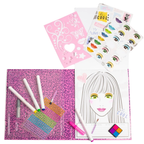 Abeec Fashion Designer Kit for Girls Creative Diy Dress Design & Fashion Craft Kit Set Fun