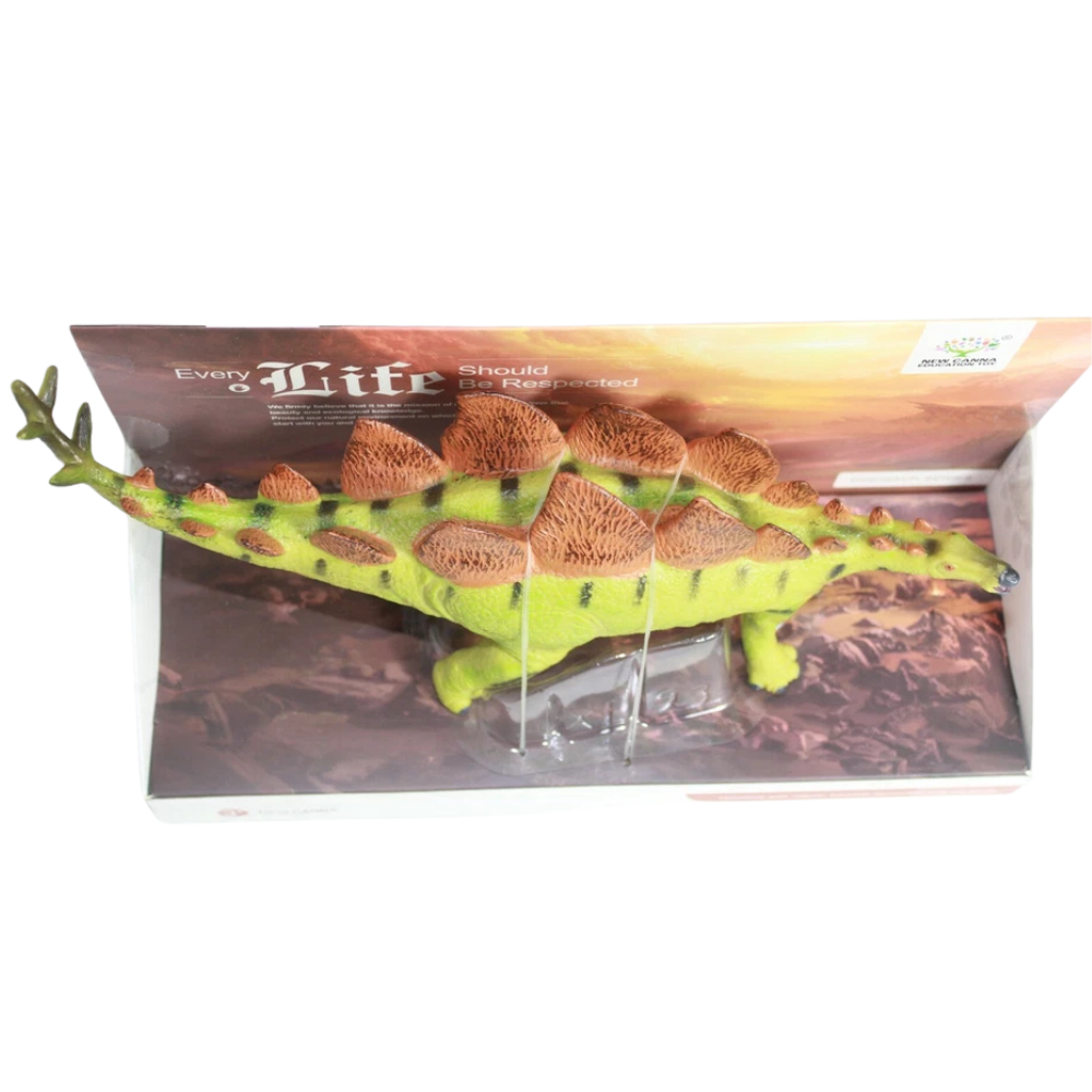Stegosaurus Dinosaur Toy Jurassic Dino Figure Boxed Gift for Boys Girls Kids Age 3+