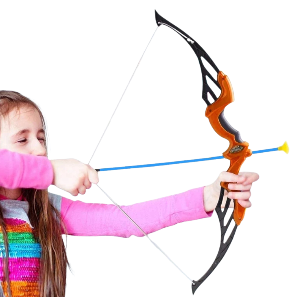 PEBBLE HUG Kids Bow & Arrow Archery Set Adjustable Target Shooting Game