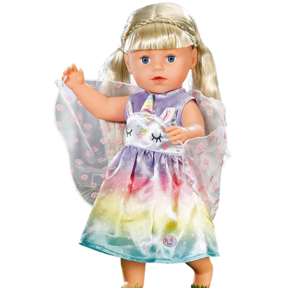 Baby Born Unicorn Fairy Outfit for 43cm Dolls, Magical Dress-Up Costume for Imaginative Play