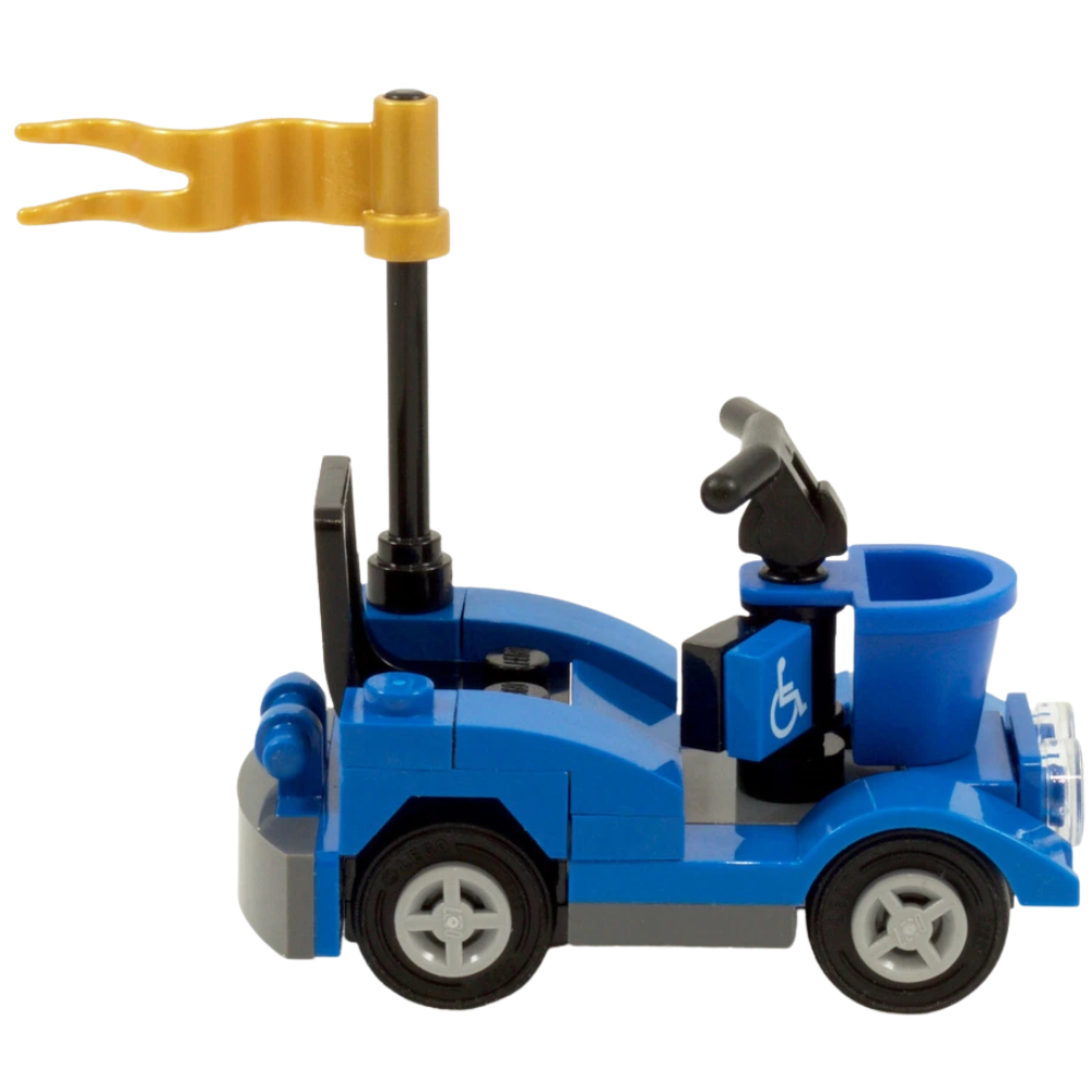 Lego Mobility Scooter Wheelchair Custom Kit Made with Genuine Lego Parts Figure Not Included